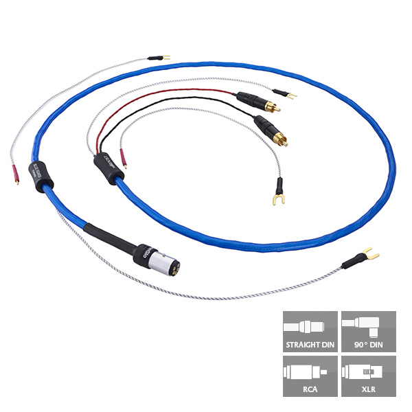 Nordost Tone Arm + Leif Series Blue Heaven straight din-RCA 1,25 m