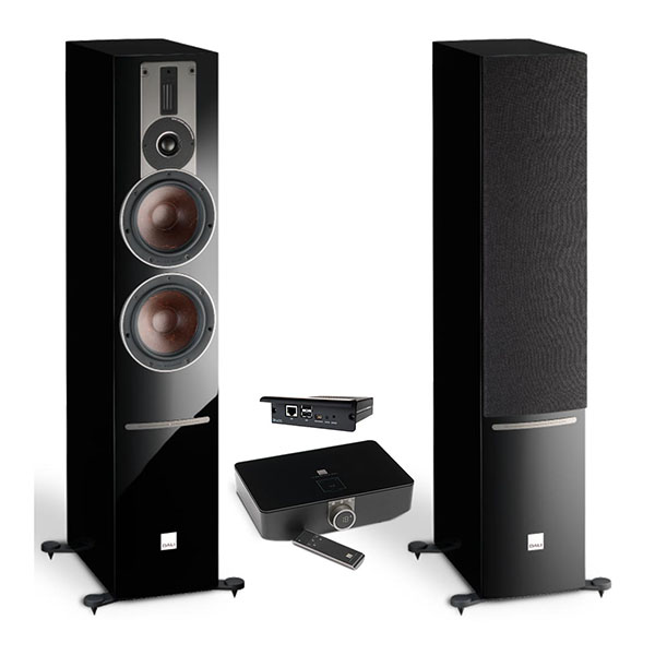 DALI Rubicon 6 C Black High Gloss Lacquer + Sound Hub + BluOs Module