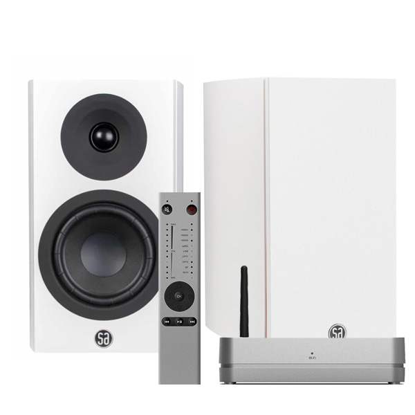 System Audio Legend 5.2 + Stereo Hub Silverback Satin White