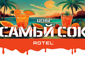 Акция жарких цен на товары бренда Rotel!