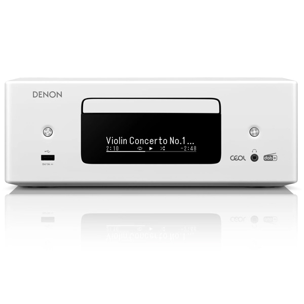Denon RCD N12DAB White