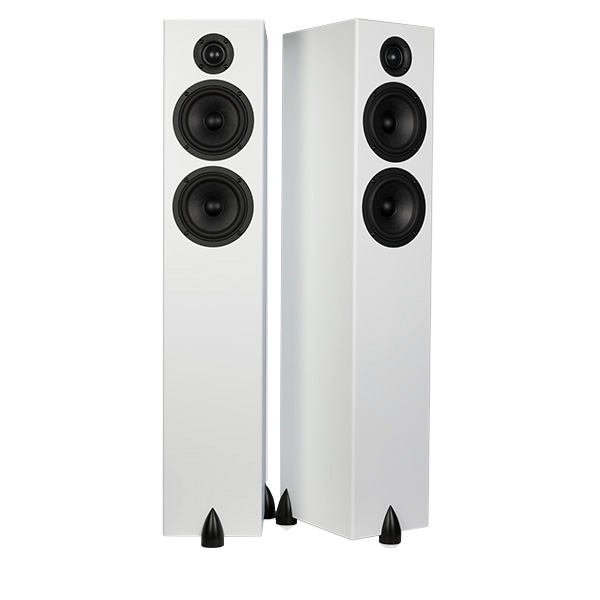 Totem Acoustic Bison Twin Tower White Satin