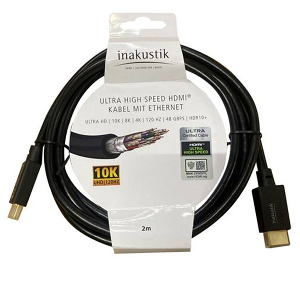 Inakustik White Ultra High Speed HDMI, 2.0 m