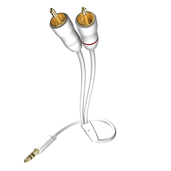 Inakustik Star MP3 Audio, 3.5 - 2 RCA, 0.75 m