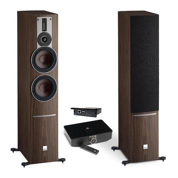 DALI Rubicon 6 C Walnut + Sound Hub + BluOs Module