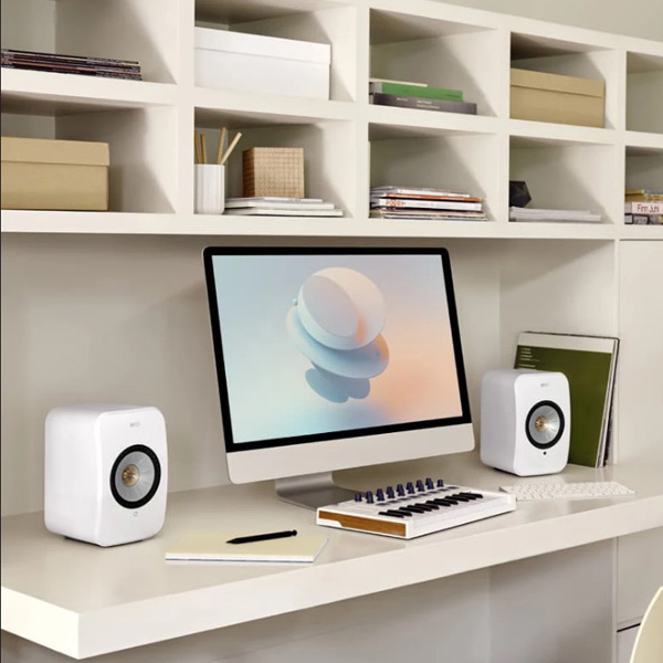 KEF LSXII Mineral White