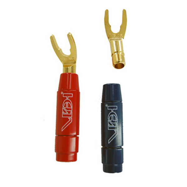 Van Den Hul BERRI Gold plated Bus Spade 4,5 мм Red