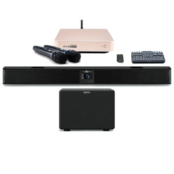 Evolution Evobox Classic с микрофонами и саундбаром Gold Evolution Evobox Classic с микрофонами и саундбаром Gold