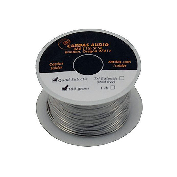 Cardas Audio Quad Eutectic Roll Solder, 100 gm