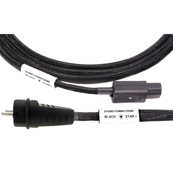 Studio Connections Black Star Power Cables IEC - Schuko 1.0 м