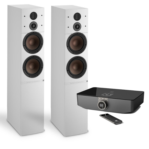 DALI Callisto 6 C + Sound Hub + BluOs NPM-2i White