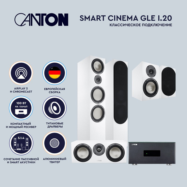 Canton Smart Cinema GLE I.20 White