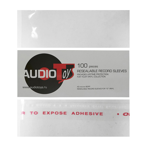 AudioToys Resealable Record Sleeves BOPP 100 шт