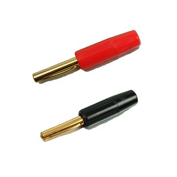 Black Rhodium Banana plug 4 mm Black
