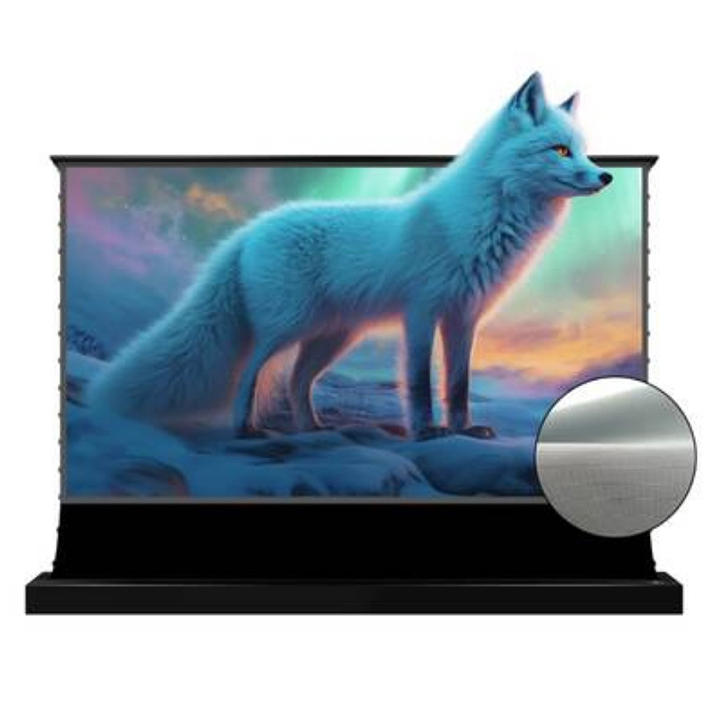 Vividstorm S Lite 130" Hyper Motorized Tension Floor Rising Lenticular ALR Projector Screen