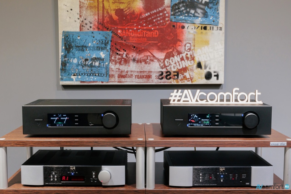 Интегральный усилитель Quad Platina Integrated и cетевой проигрыватель Quad Platina Stream в AVComfort