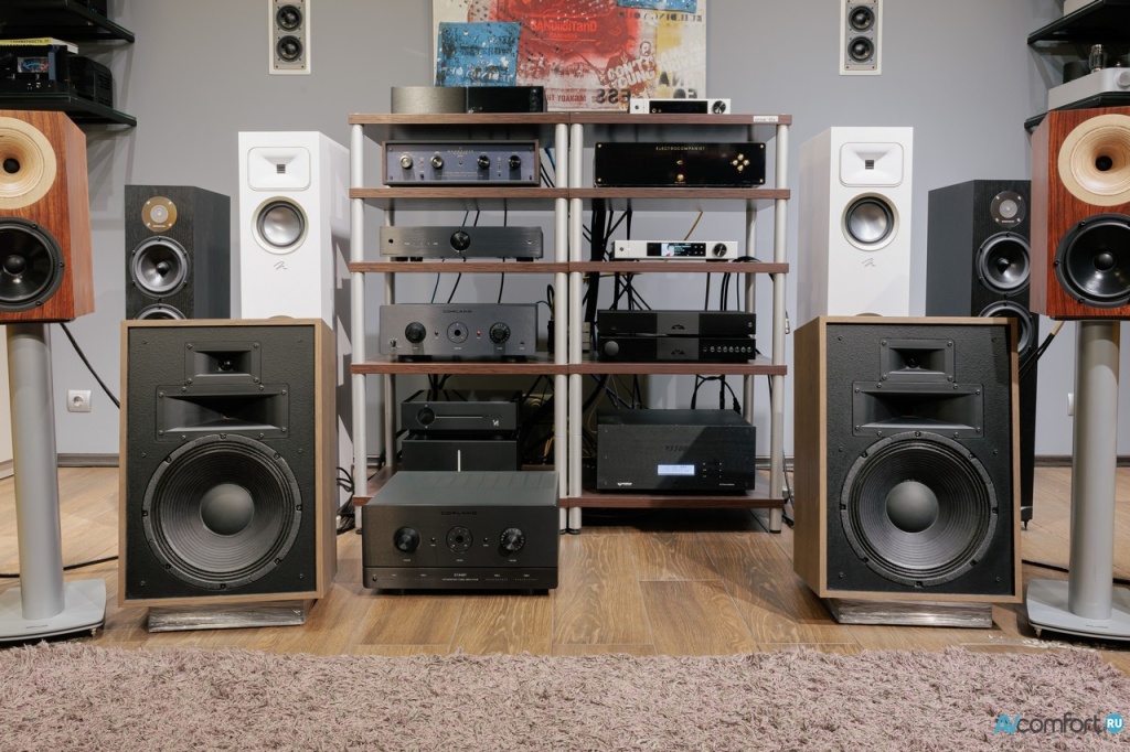 Напольная акустика Klipsch Heresy IV и интегральный усилитель Copland CSA 150 в AVComfort.ru