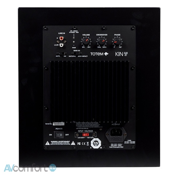 Totem Acoustic Kin Sub 10 Black Satin