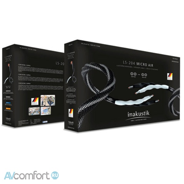 INAKUSTIK Referenz LS-204 Micro AIR, BFA Banana, 2 x 2,5 m