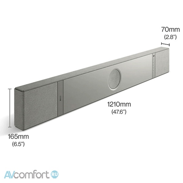 KEF XIO Soundbar Silver Grey (SP4083M0AA) KEF XIO Soundbar Silver Grey (SP4083M0AA)