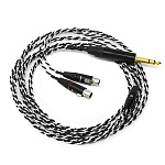 Audeze Black-Sliver Headphone cable 1/4" stereo plug
