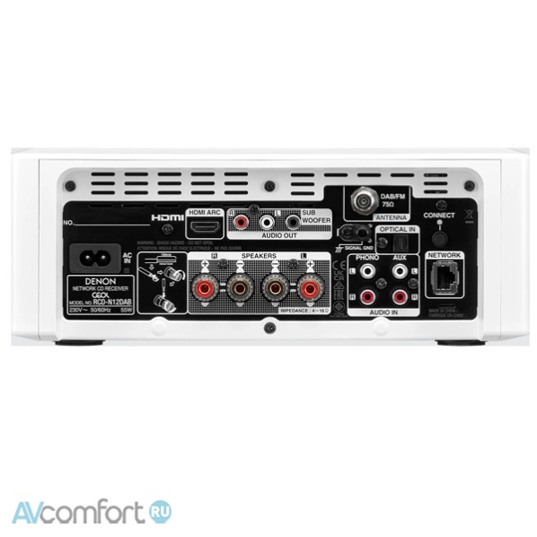 DENON RCD N12DAB White