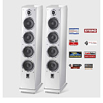 HECO Ascada 600 Tower Piano White SET