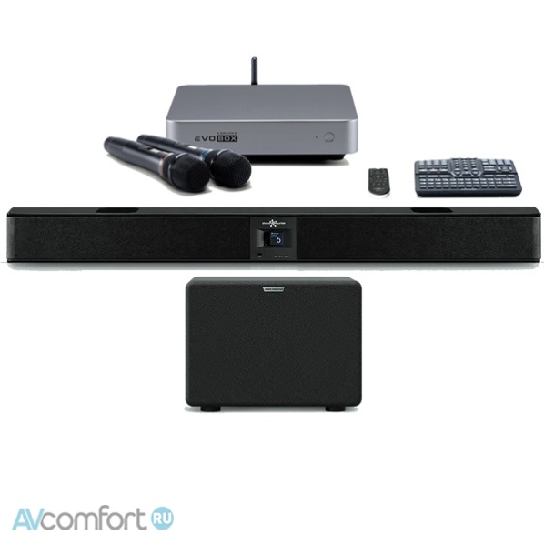 AVComfort, Evolution Evobox Classic с микрофонами и саундбаром Graphite