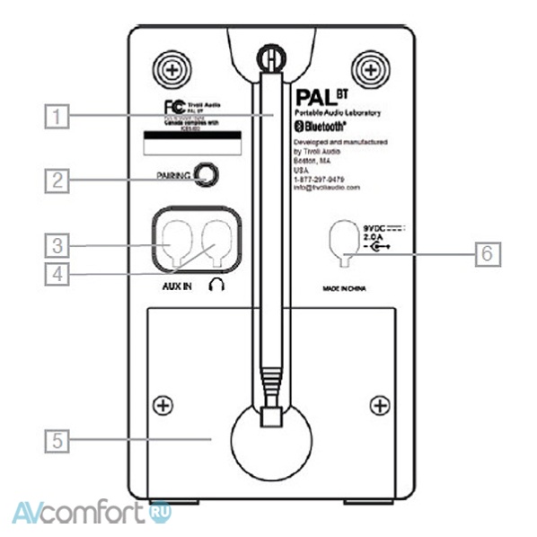 Tivoli Audio PAL BT Red