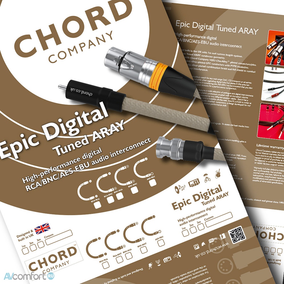 Chord Company Epic Digital Solid BNC 0,5 m