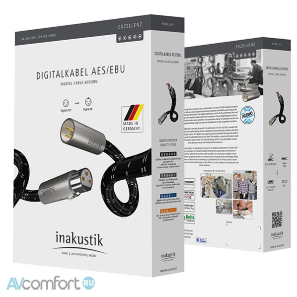 Inakustik Excellence Digital Cable AES\EBU 1,5 m