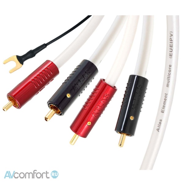 AVComfort, Atlas Cables Element Turntable Achromatic RCA 1,5 m
