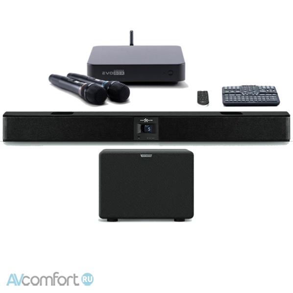 AVComfort, Evolution Evobox Classic с микрофонами и саундбаром Black