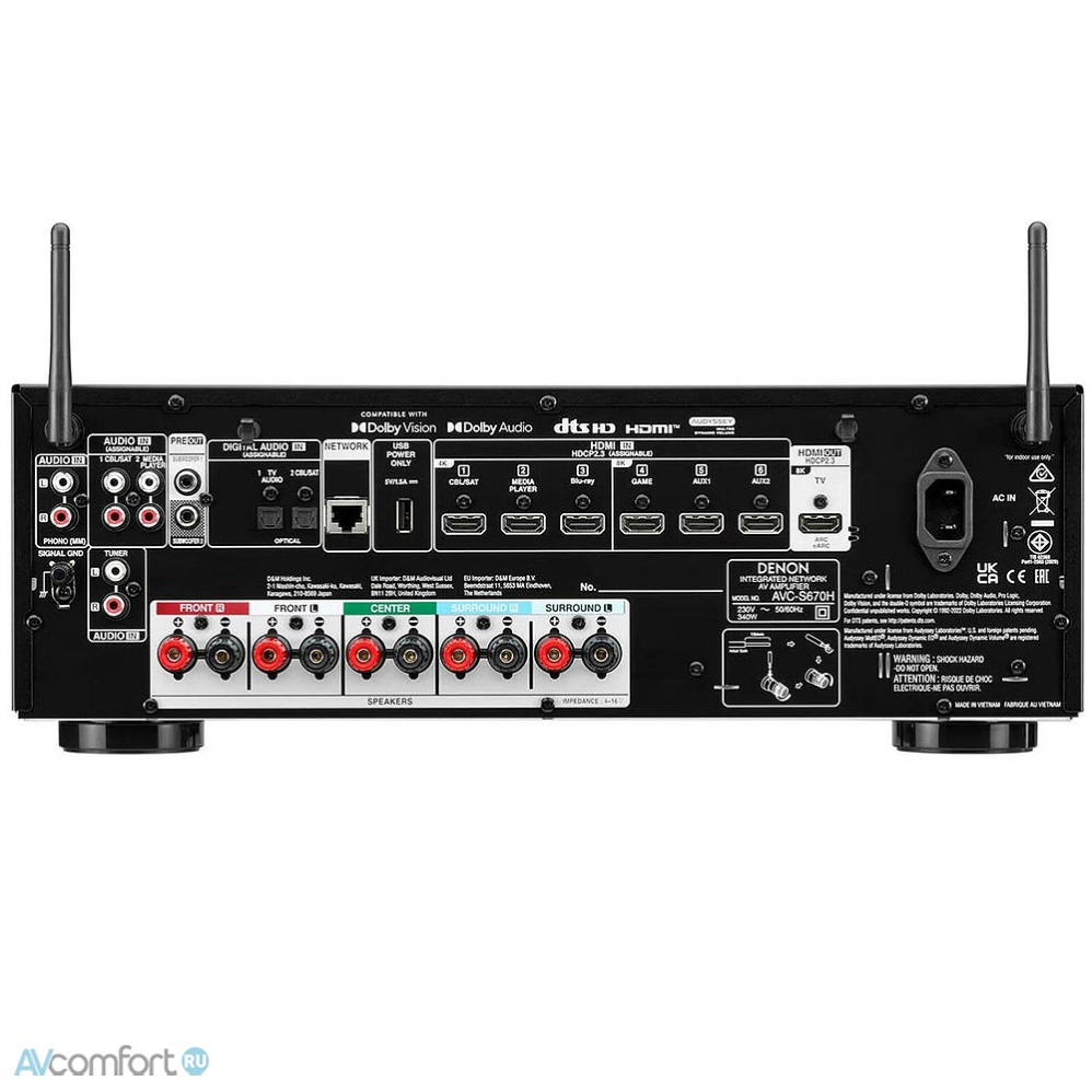 Denon AVC-S670H Black