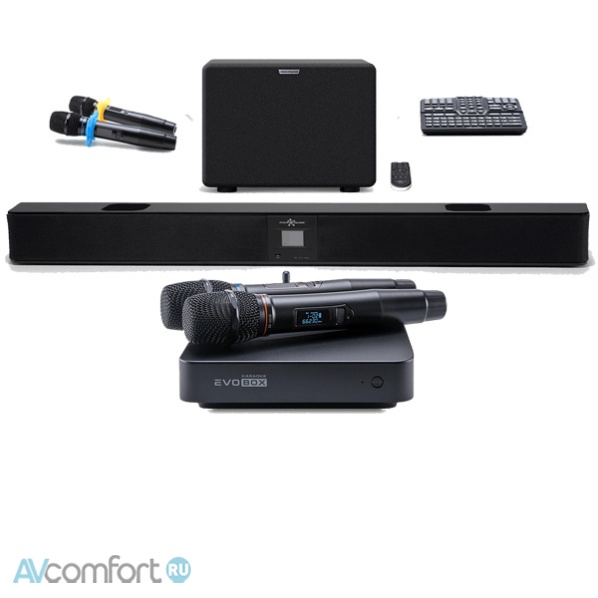 AVComfort, EVOLUTION Evobox Plus EvoSound Bar Black