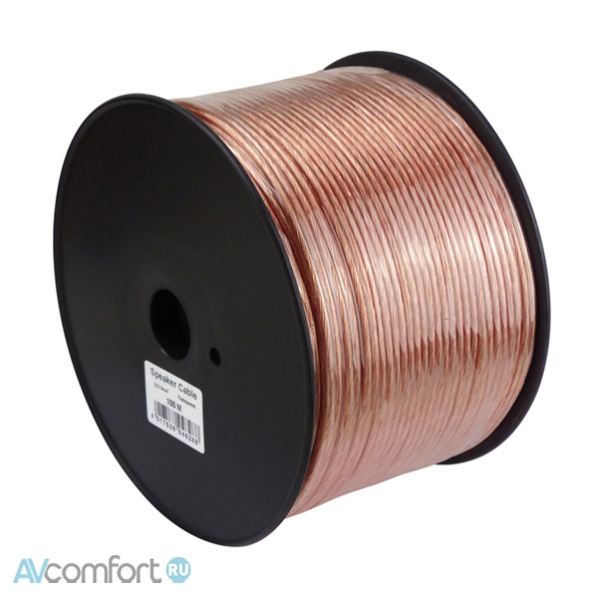 Dynavox Cable 2х0.75mm2 CCA bulk 100m clear (207226)