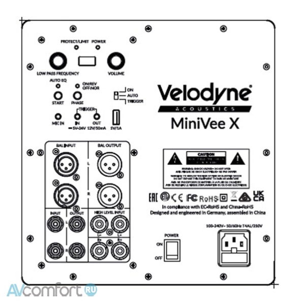 Velodyne MiniVee X Black
