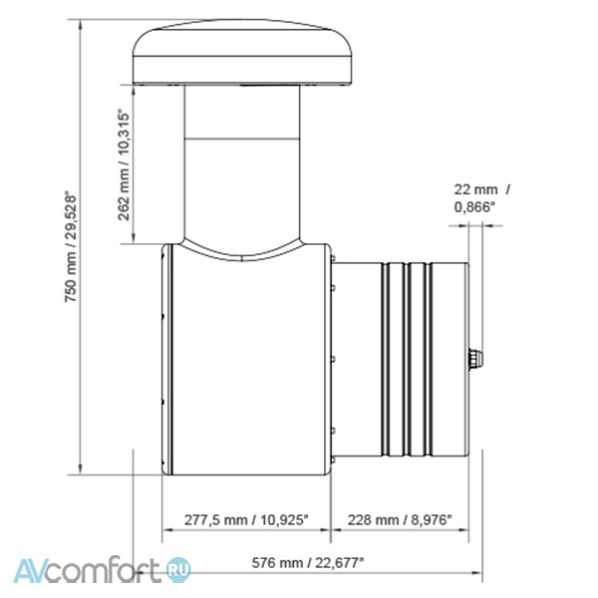 Monitor Audio Climate CLG-W12 Subwoofer Brown