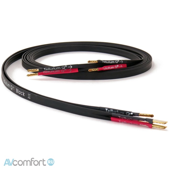 AVComfort, Tellurium Q Black II Speaker Cable Banana 4.0 м