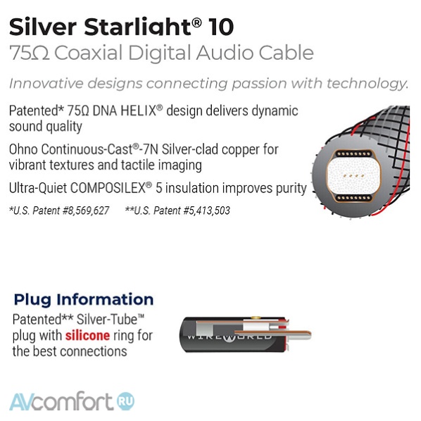 Wireworld Silver Starlight 10 Digital RCA 1.0 m