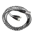 Audeze Black-Sliver Headphone cable 4pin XLR