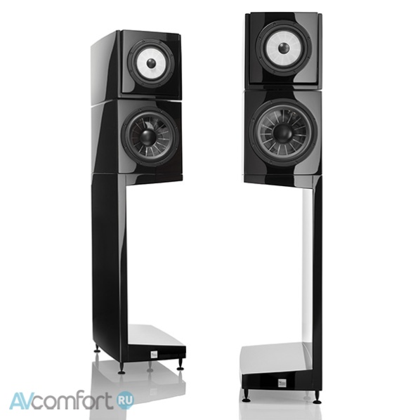 Vienna Acoustics The Kiss Stand Piano Black Left