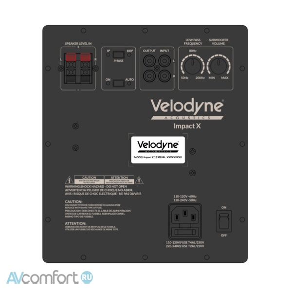 Velodyne Impact-X 12" Black Velodyne Impact-X 12" Black