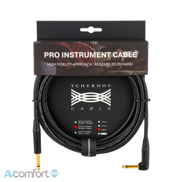 Tchernov Cable Pro Instrument Cable Right Angle Jack-Jack 1,65 m