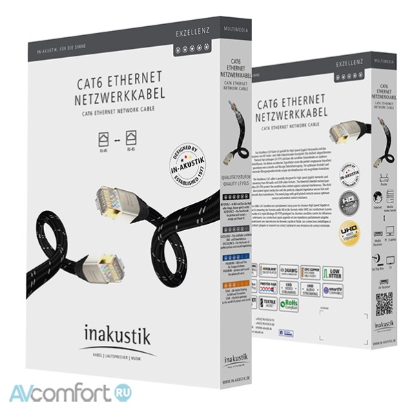 Inakustik Excellence CAT6 Ethernet 3,0 m