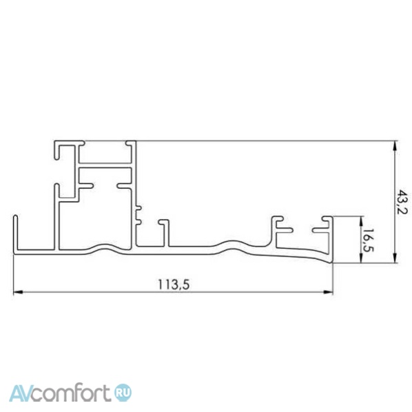 Kauber Frame CLR 118" 261x146 ALR
