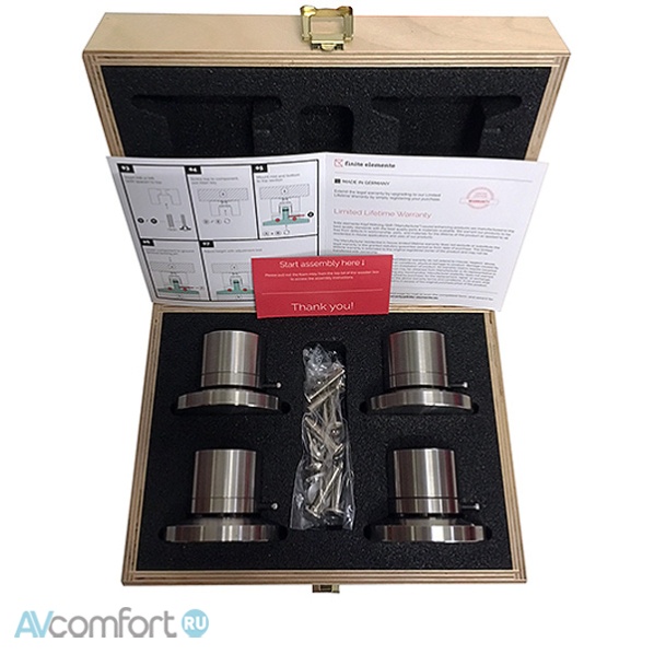 Finite Elemente Cerabase Classic 4 Black Chrome (4 Set)