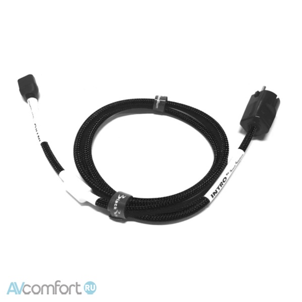 AVComfort, Black Rhodium Intro Power Schuko/C13 IEC Black 2,0 m