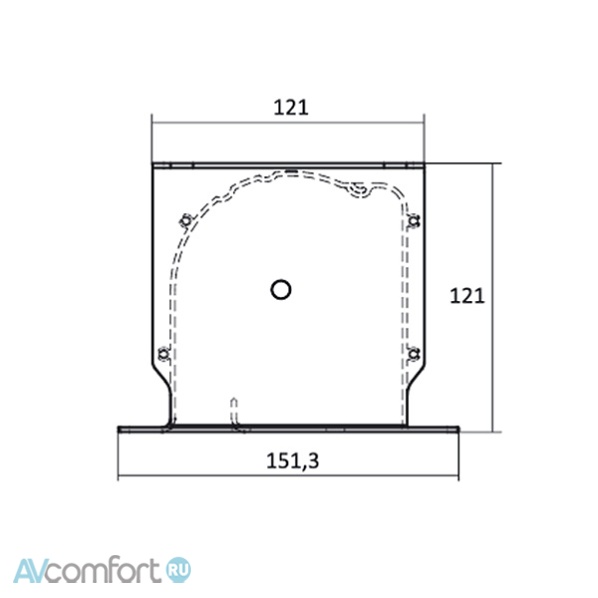 Kauber InCeiling Tensioned - BT 131&quot; 163x290 дроп 50 см. Microperforated 16:9