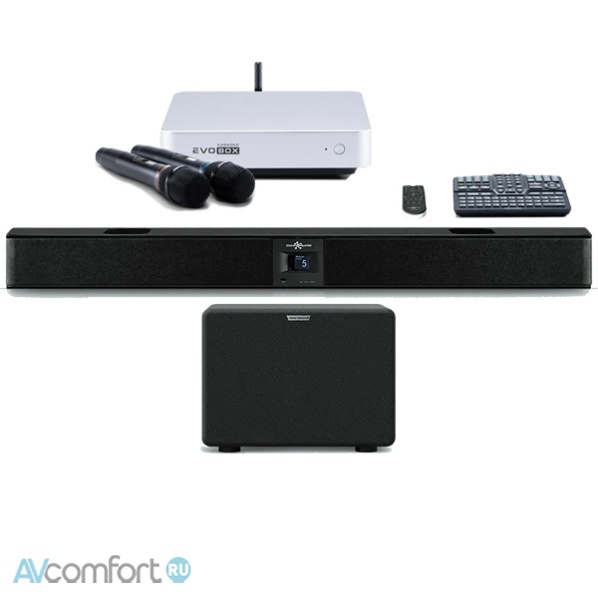 AVComfort, Evolution Evobox Classic с микрофонами и саундбаром Silver